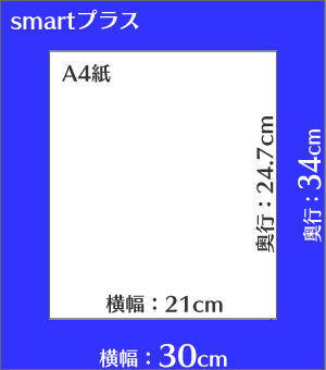 コスモウォーター smartプラスのサイズイメージ